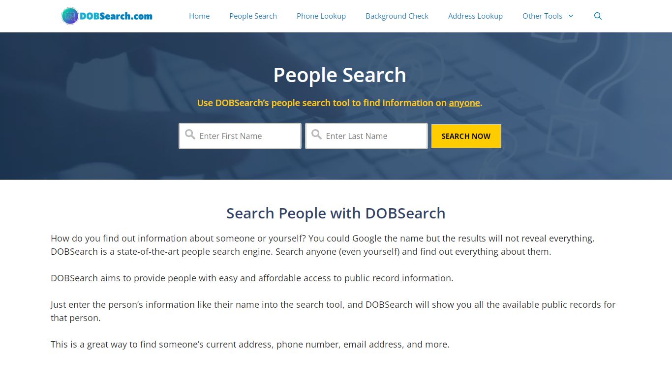 People Search Finder - Learn More About Someone in 2022 - DOBSearch.com